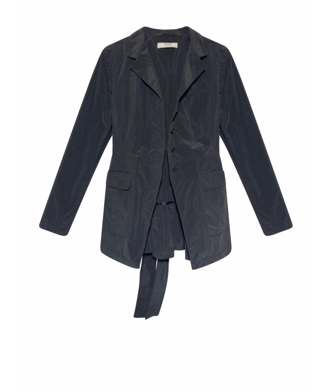 PRADA Черный тренч/плащ, фото 1