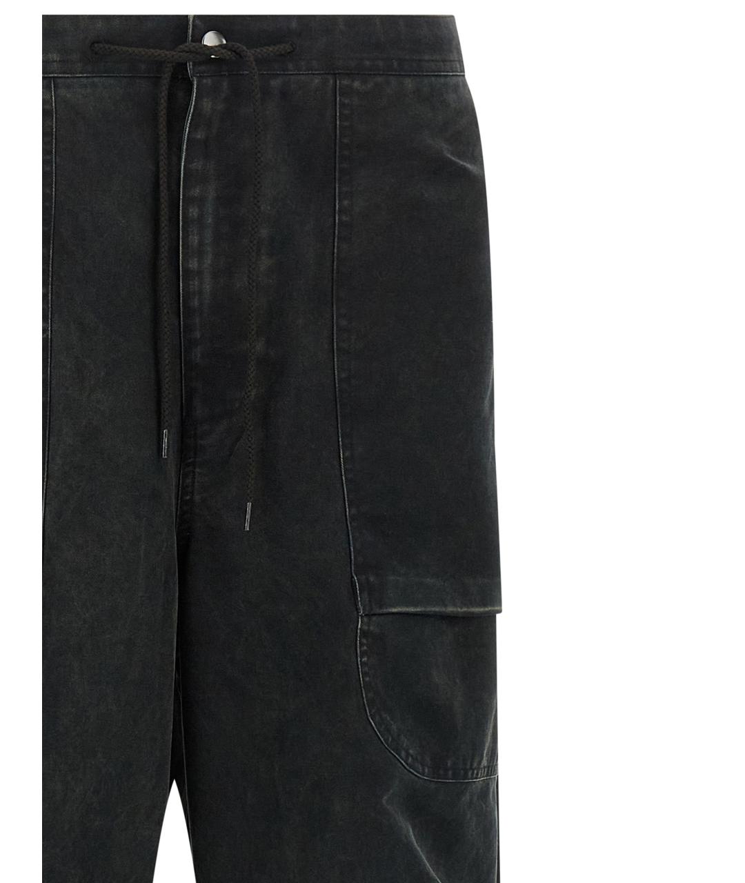 entire studios Черные хлопковые повседневные брюки, фото 3
