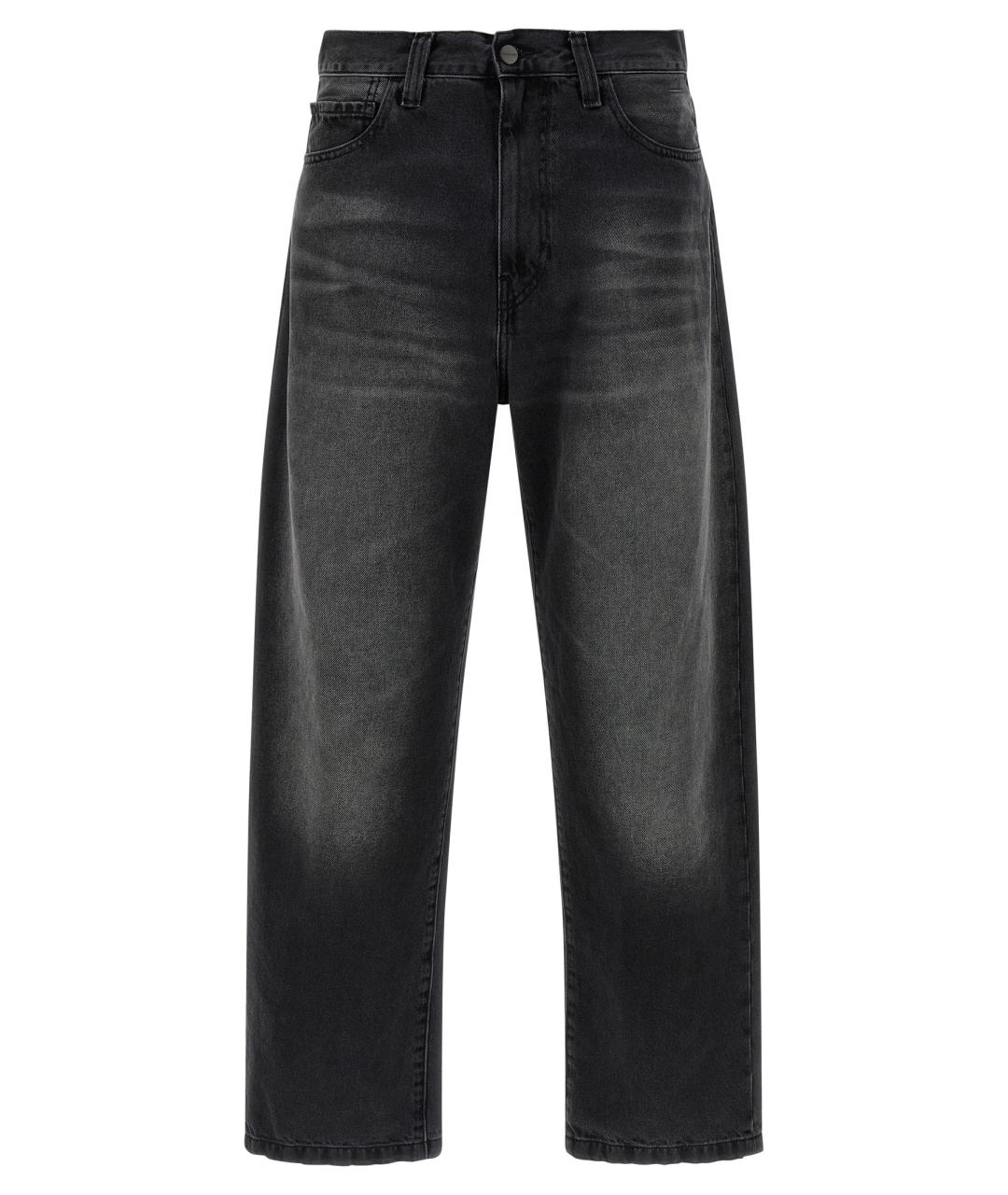 CARHARTT WIP Черные хлопковые прямые джинсы, фото 1
