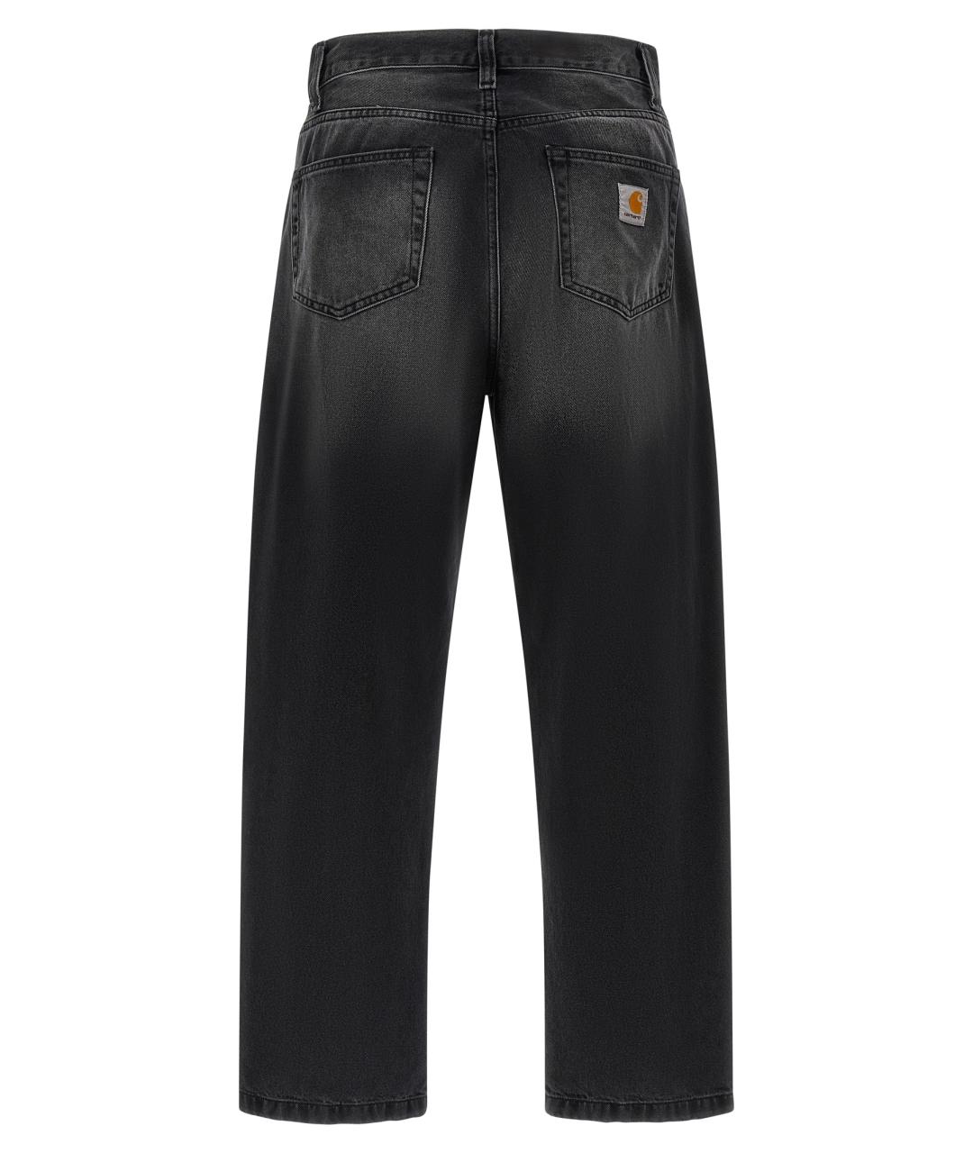 CARHARTT WIP Черные хлопковые прямые джинсы, фото 2
