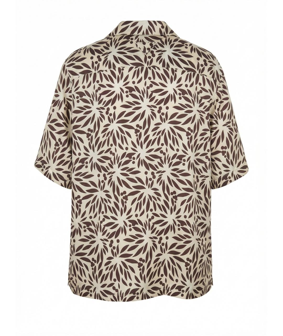 PRADA Бежевая хлопковая кэжуал рубашка, фото 3