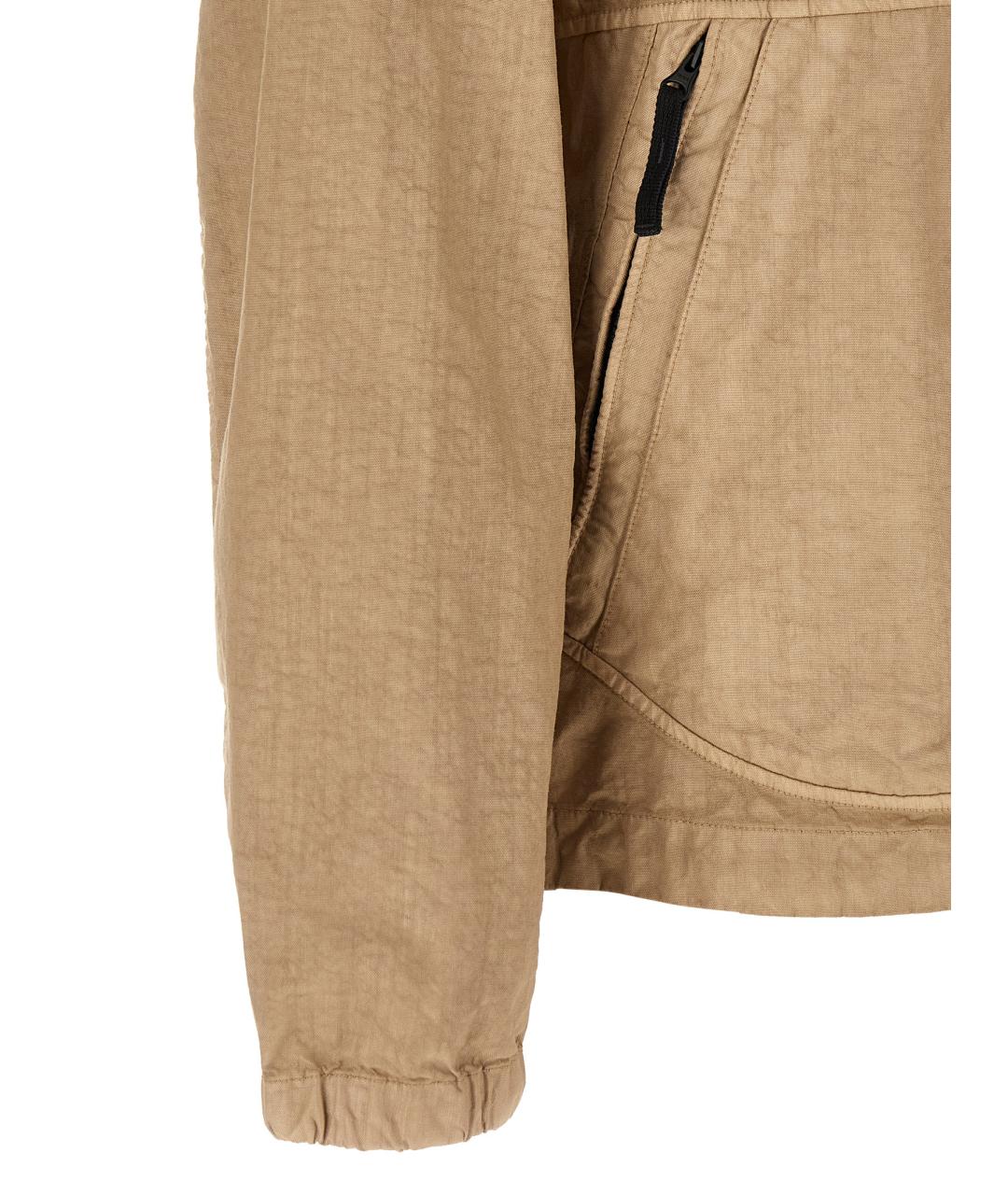 STONE ISLAND Бежевая полиамидовая куртка, фото 4