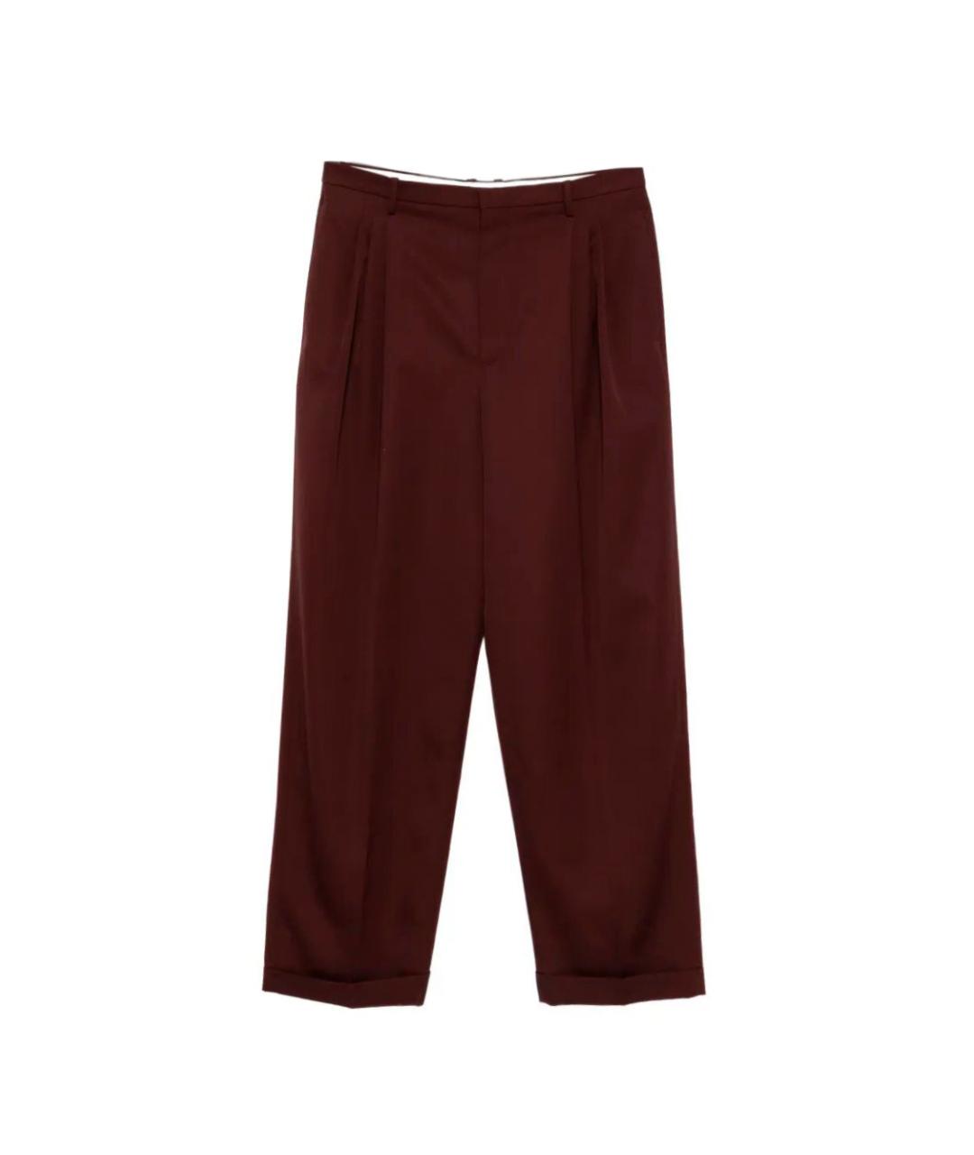 BOTTEGA VENETA Мульти шерстяные повседневные брюки, фото 1