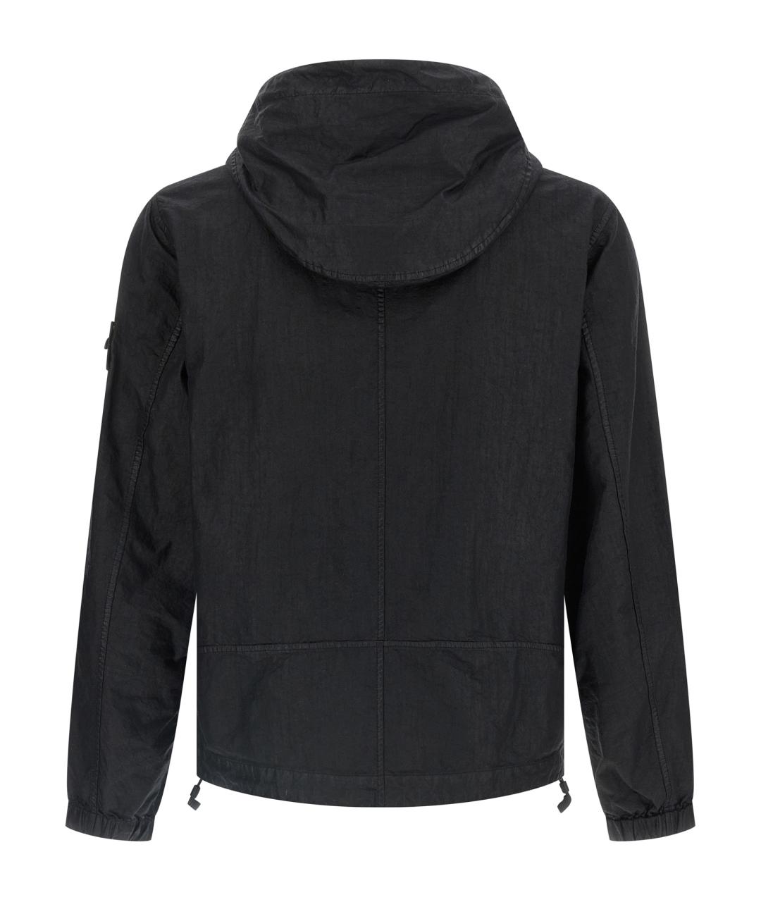 STONE ISLAND Черная полиамидовая куртка, фото 2