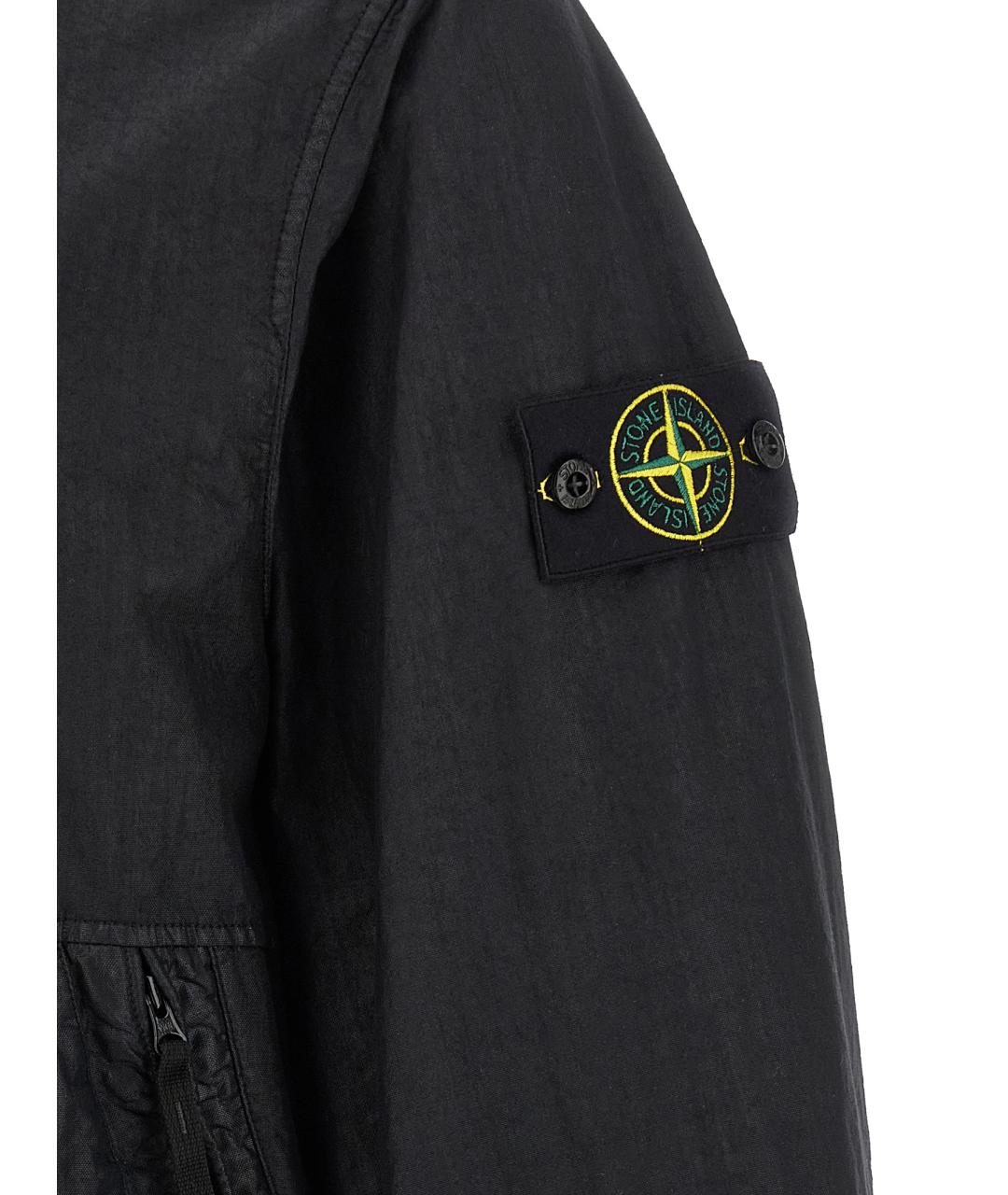 STONE ISLAND Черная полиамидовая куртка, фото 5