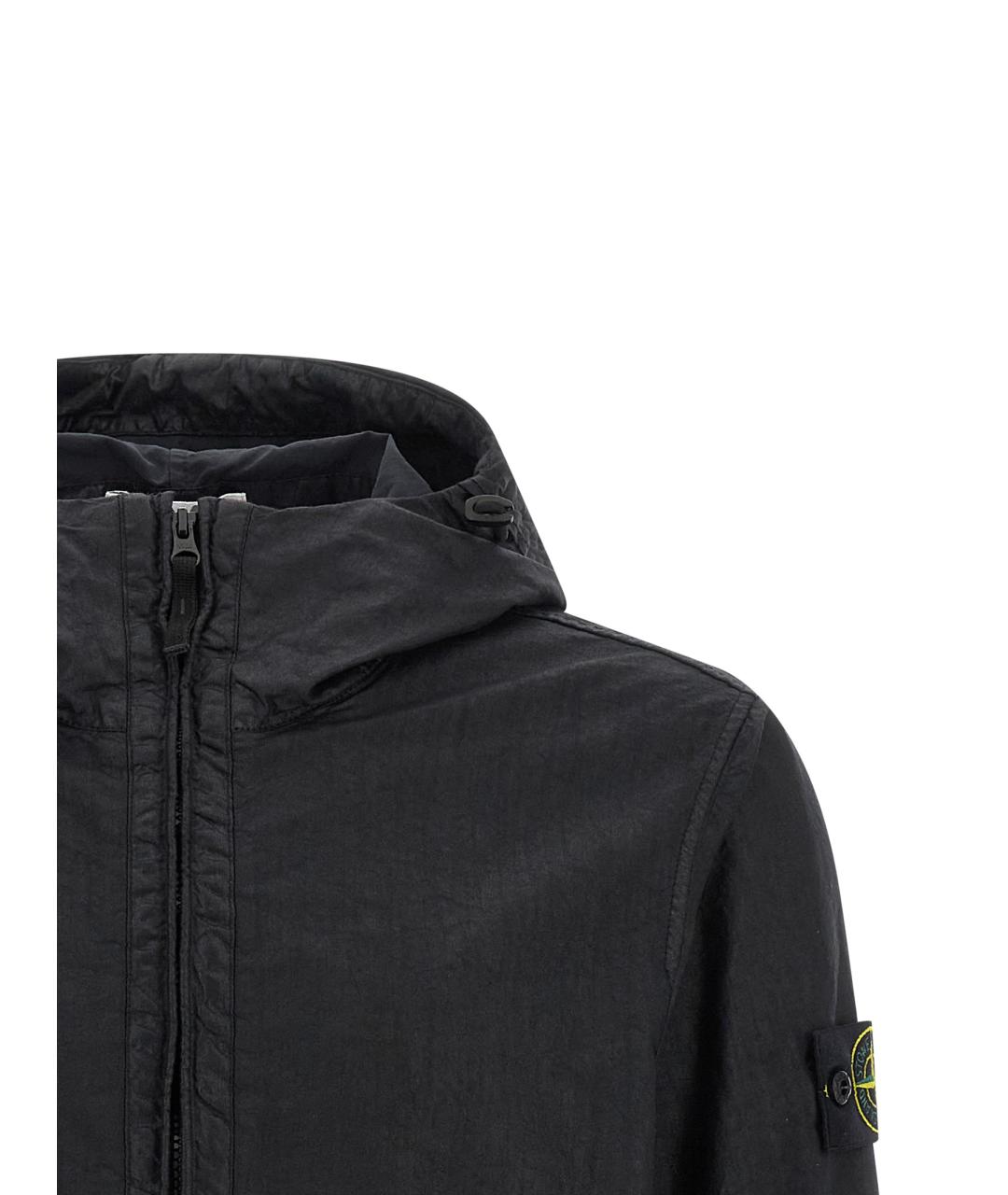 STONE ISLAND Черная полиамидовая куртка, фото 3