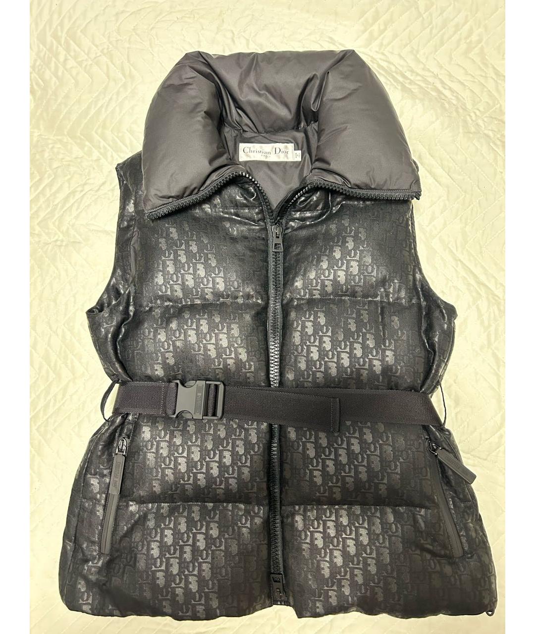 CHRISTIAN DIOR Черный полиэстеровый жилет, фото 2