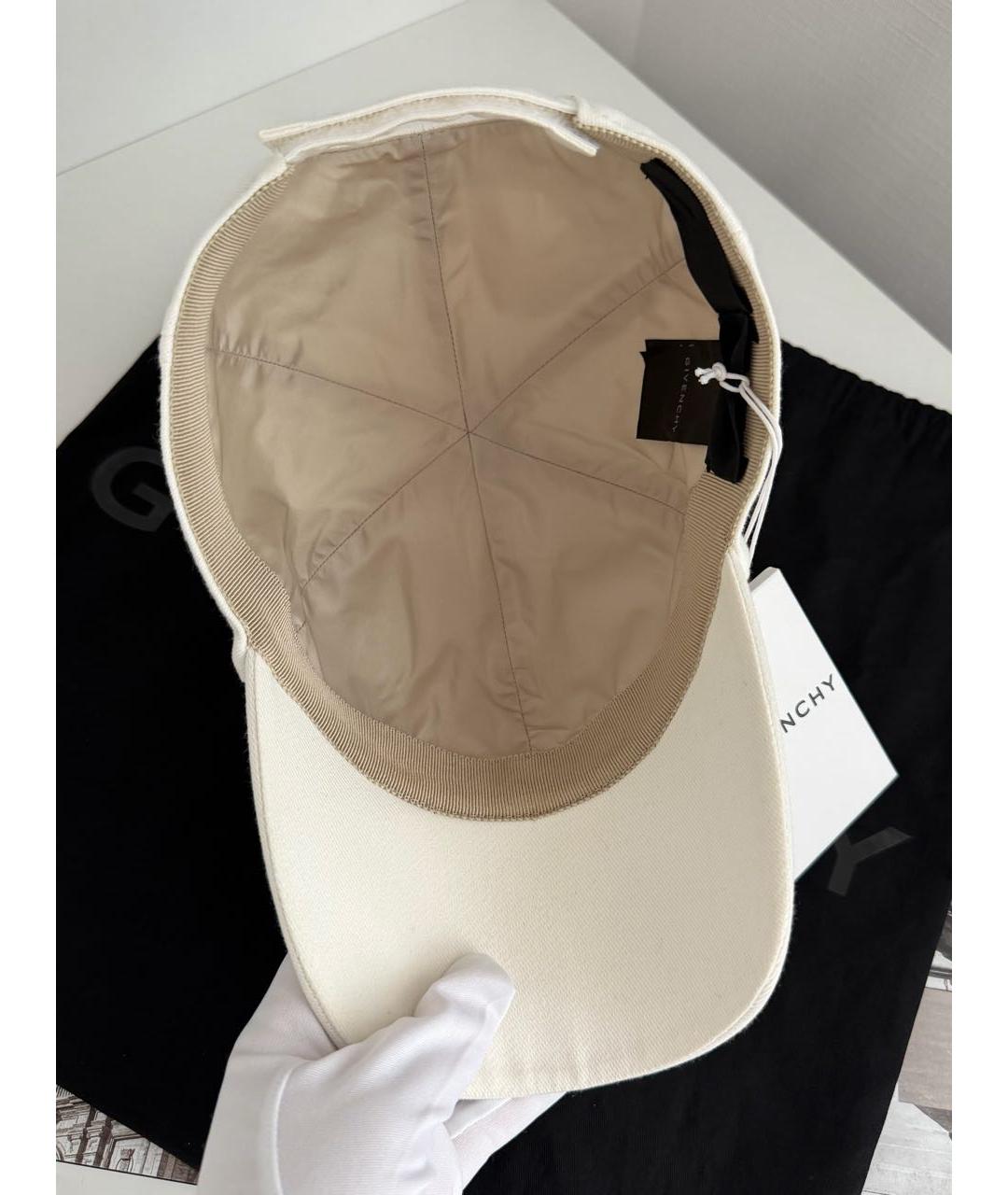 GIVENCHY Белая хлопковая кепка, фото 5