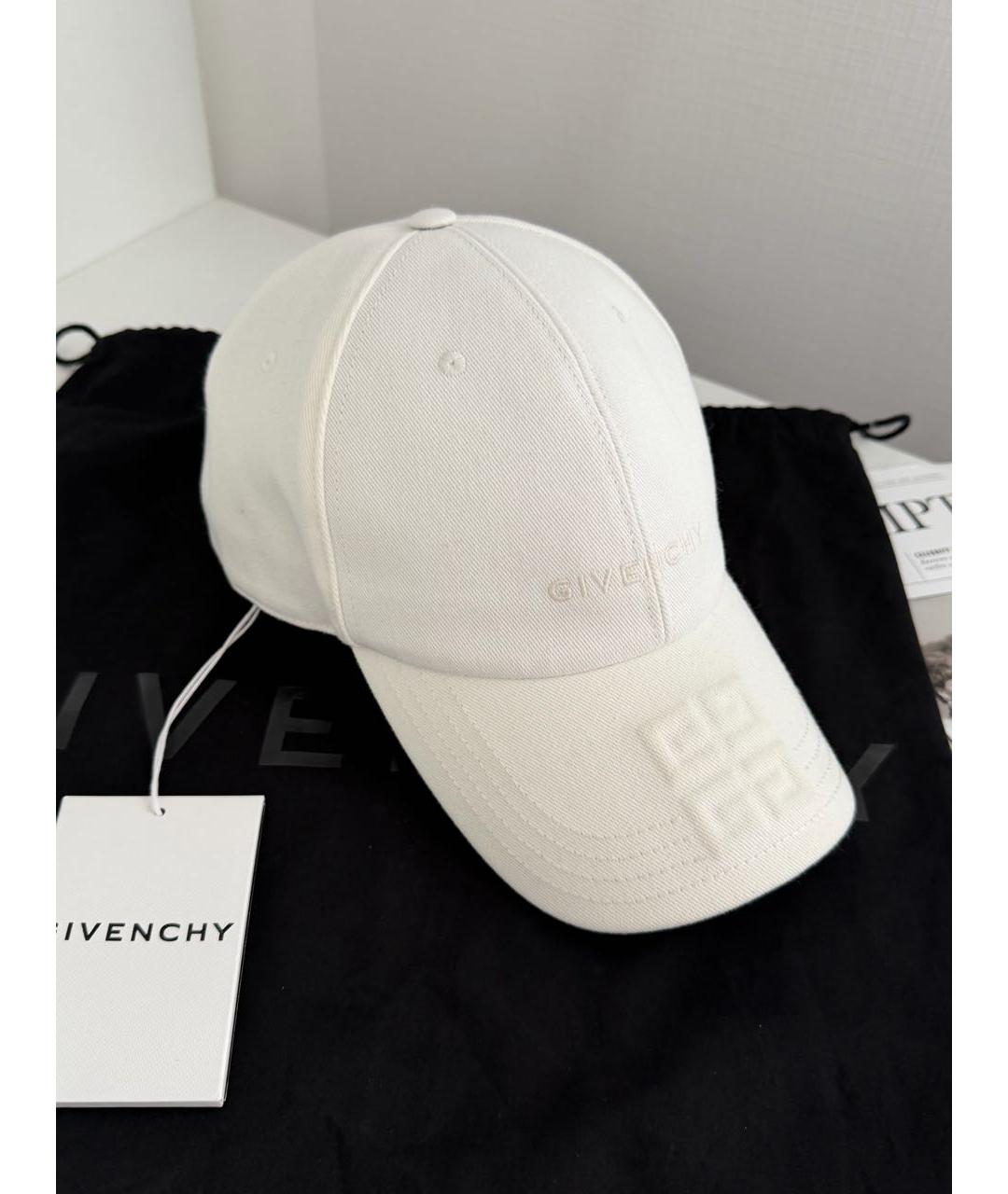 GIVENCHY Белая хлопковая кепка, фото 2