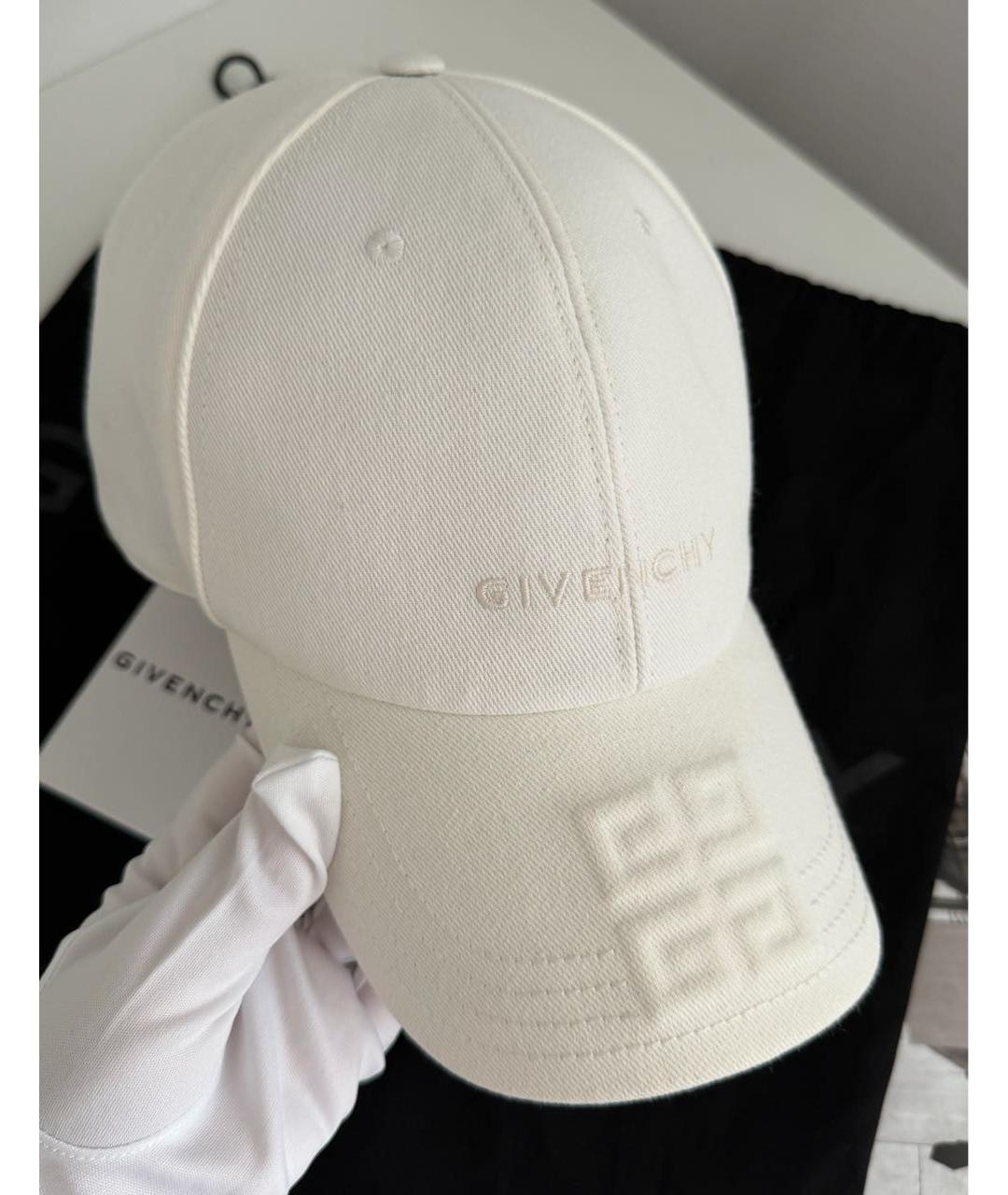 GIVENCHY Белая хлопковая кепка, фото 3