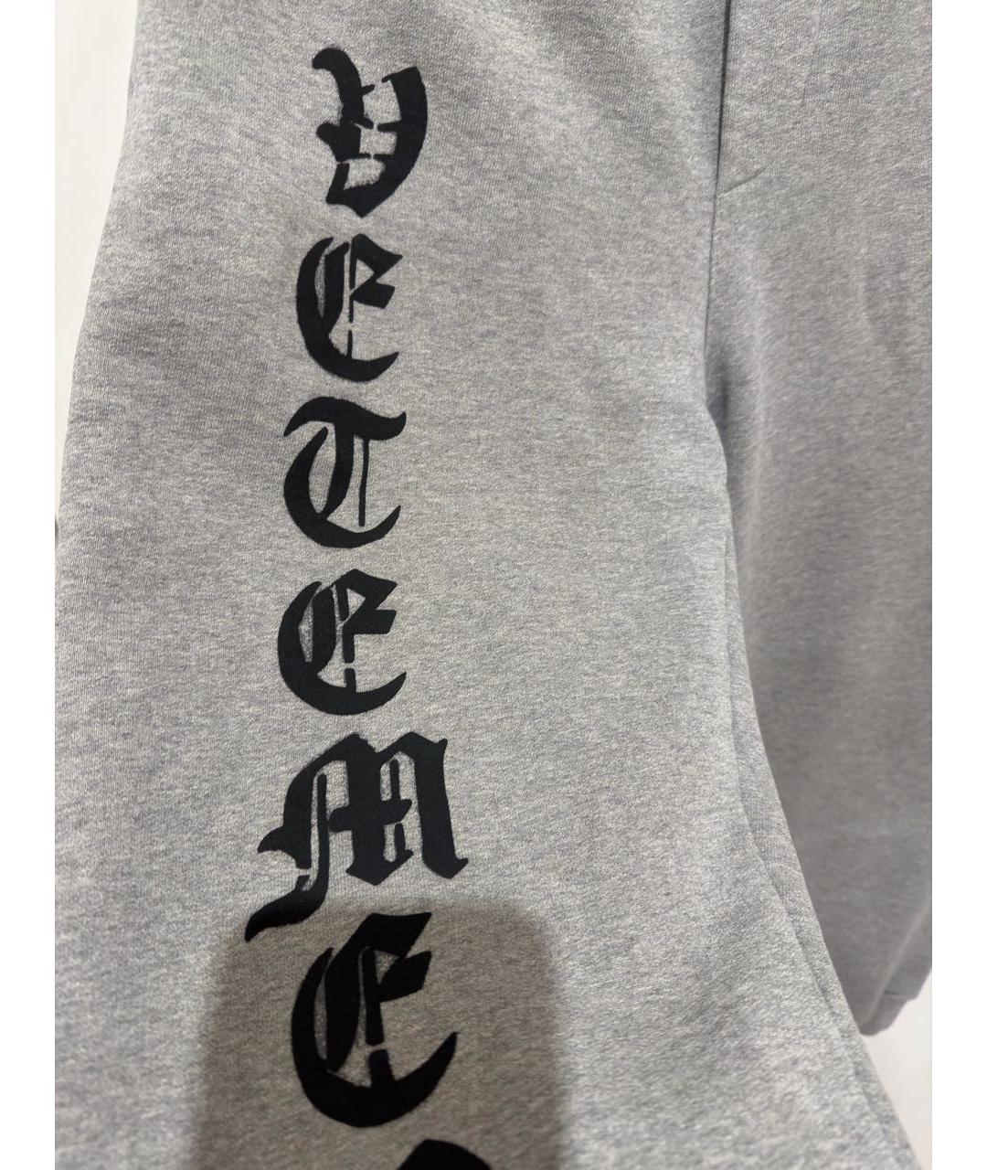 VETEMENTS Серые хлопковые спортивные брюки и шорты, фото 4