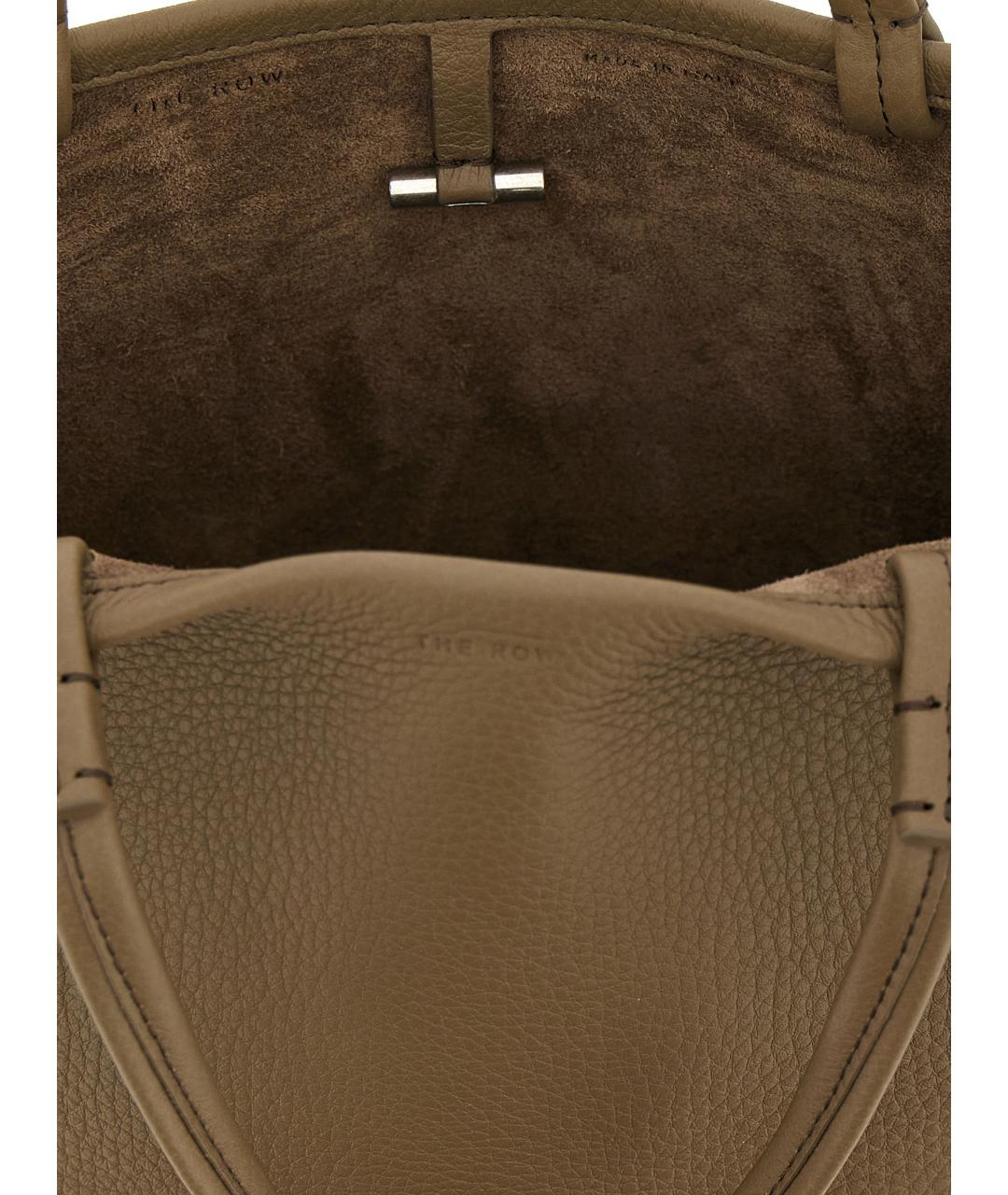THE ROW Бежевая кожаная сумка тоут, фото 4