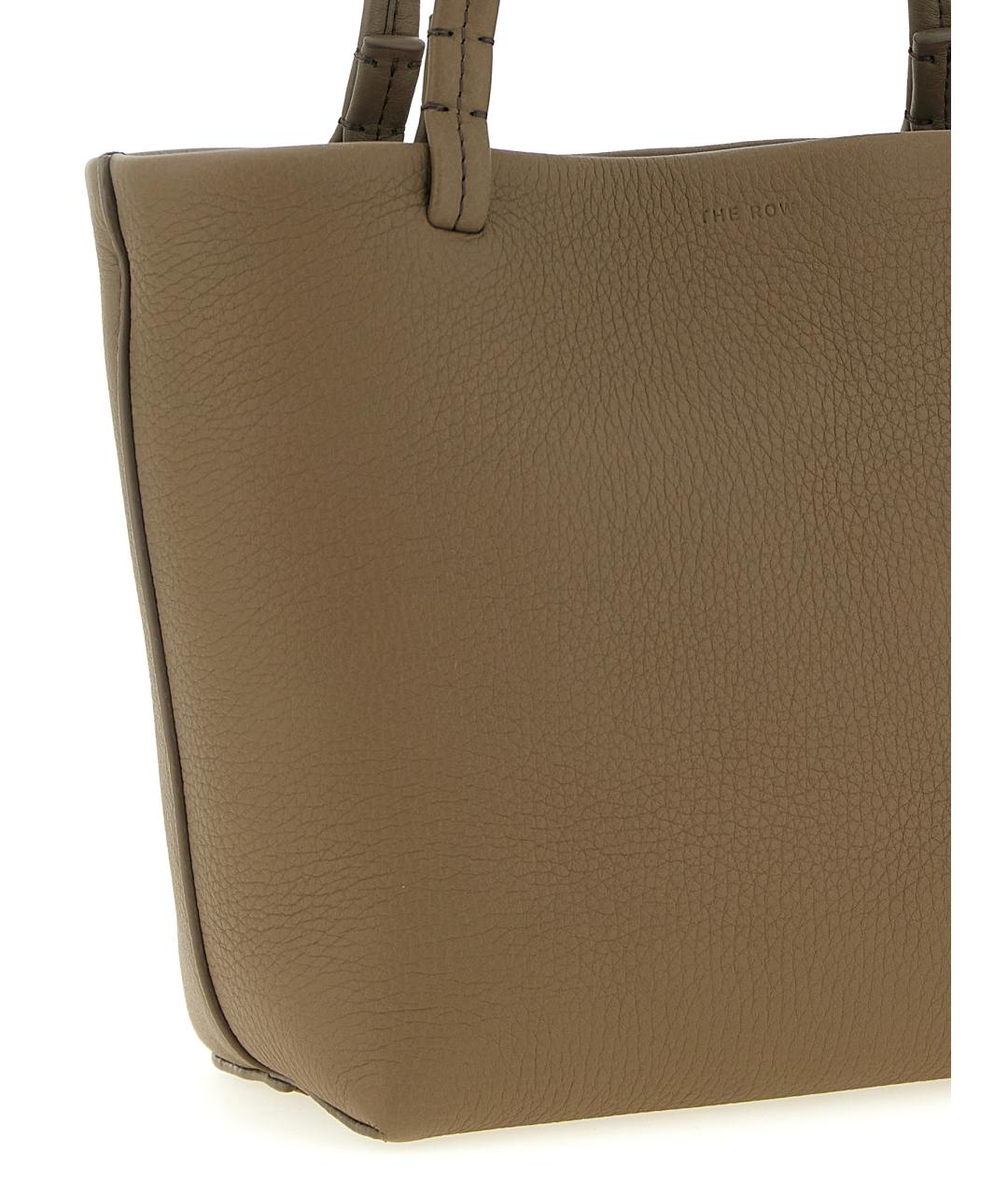 THE ROW Бежевая кожаная сумка тоут, фото 3