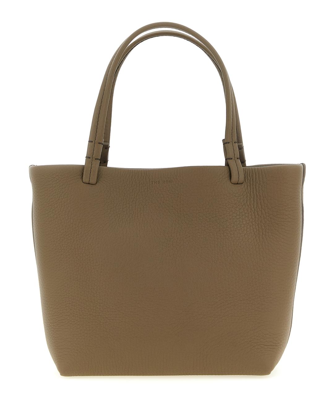 THE ROW Бежевая кожаная сумка тоут, фото 1