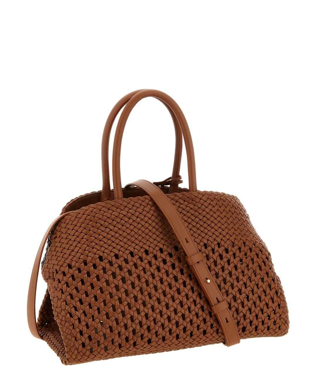 FERRAGAMO Коричневая кожаная сумка тоут, фото 2