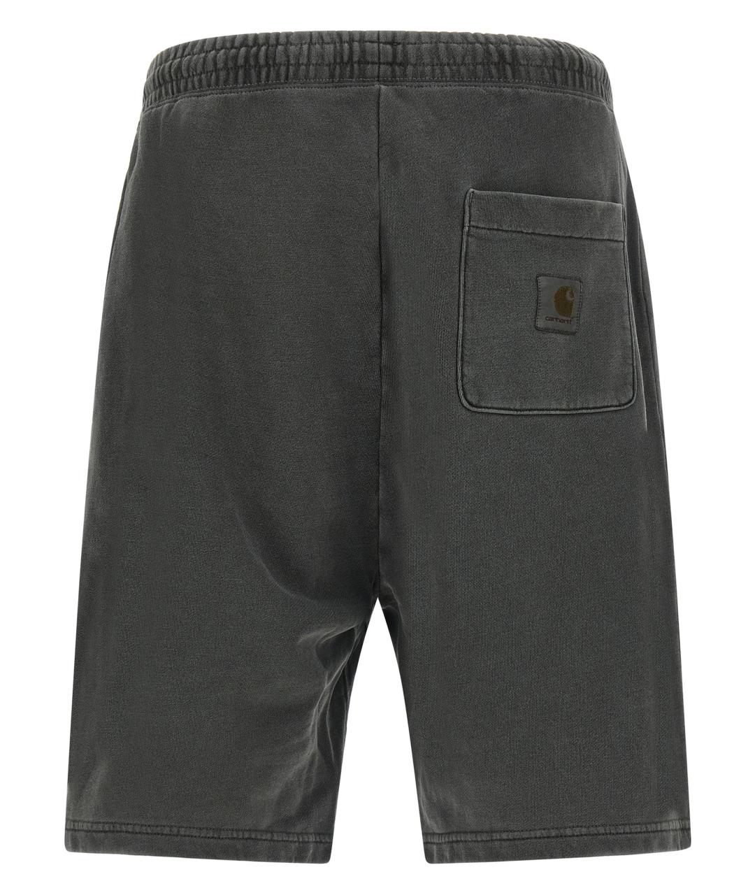 CARHARTT WIP Серые хлопковые шорты, фото 2