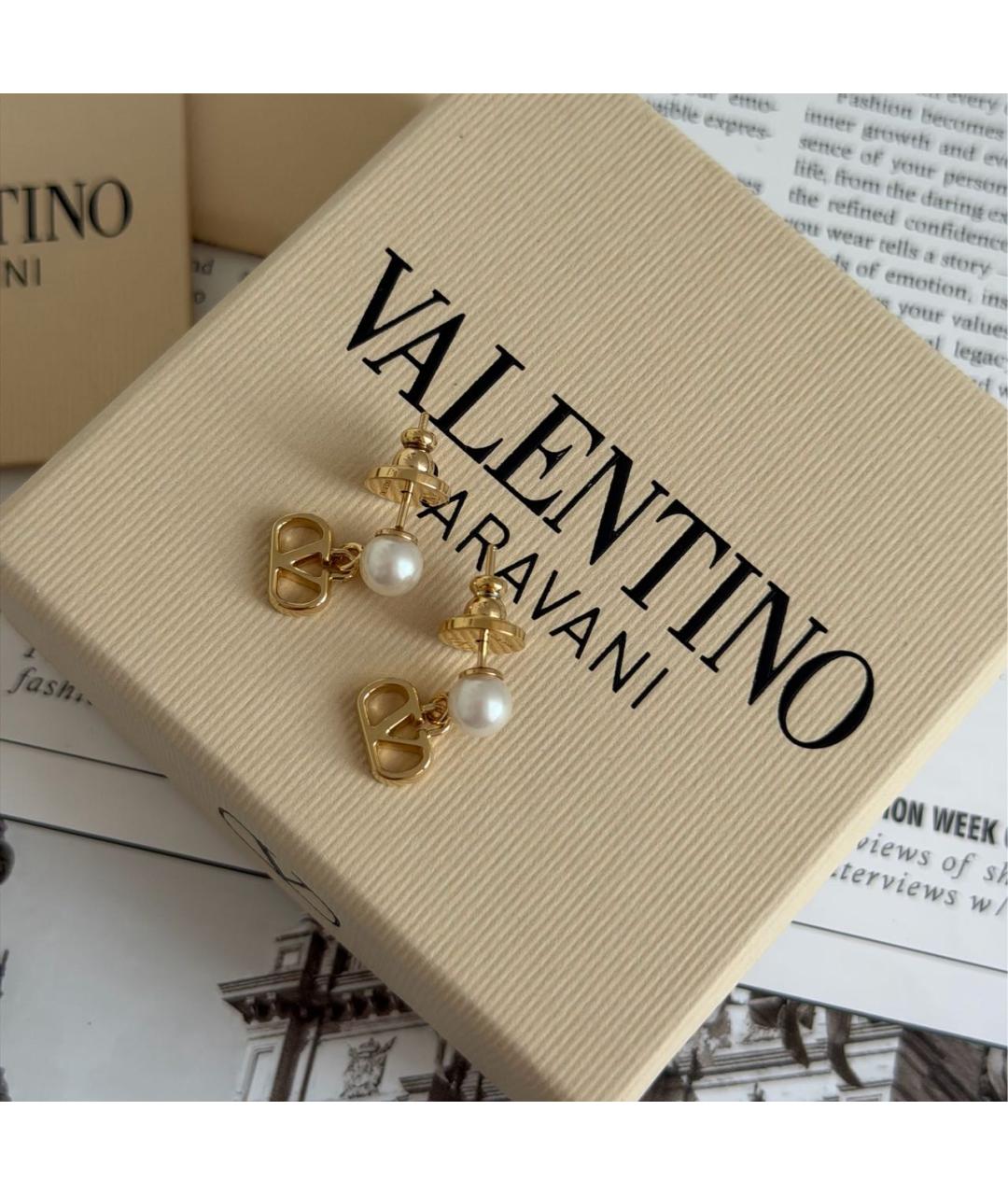 VALENTINO Золотые серьги, фото 2