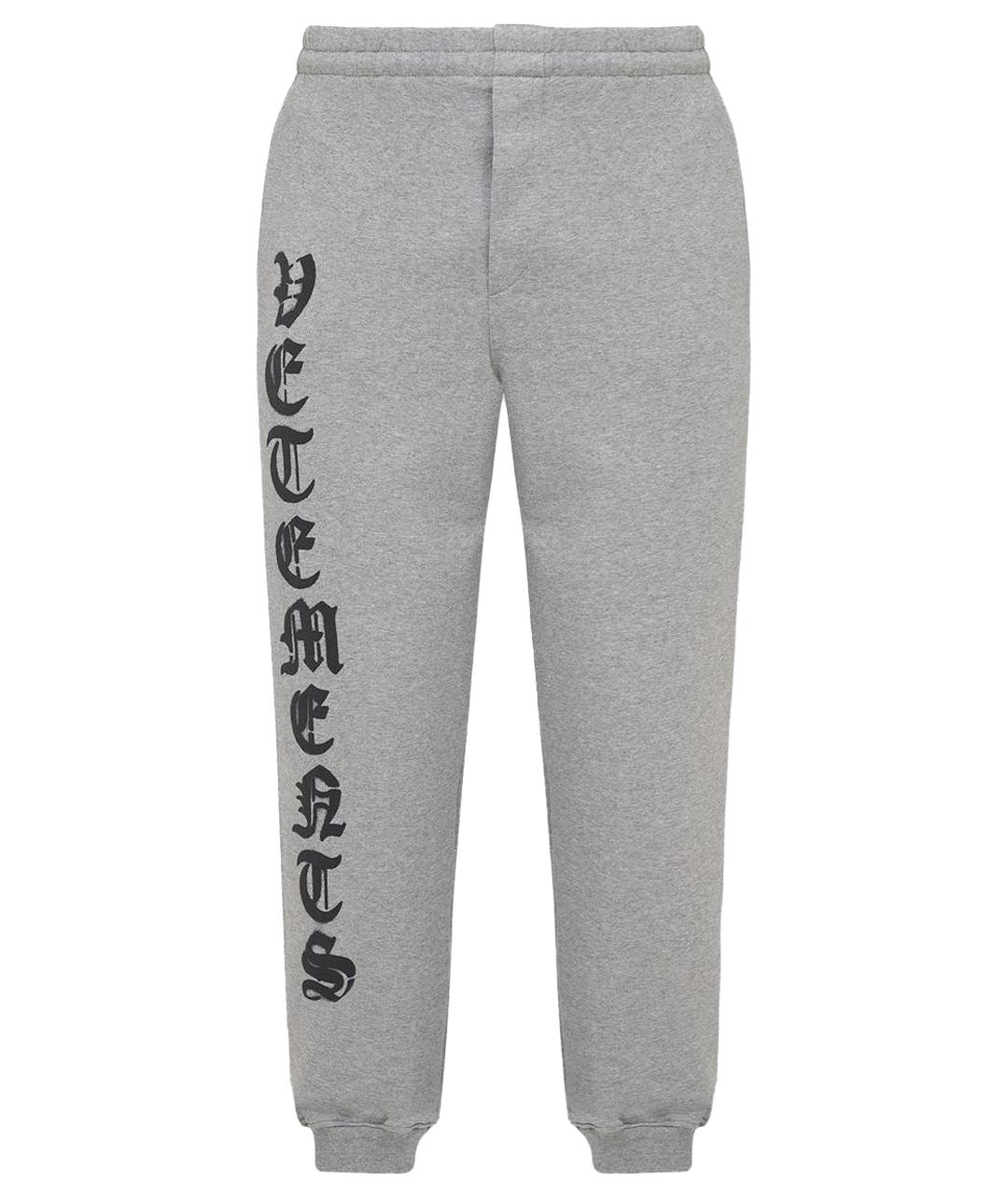 VETEMENTS Серые хлопковые повседневные брюки, фото 1