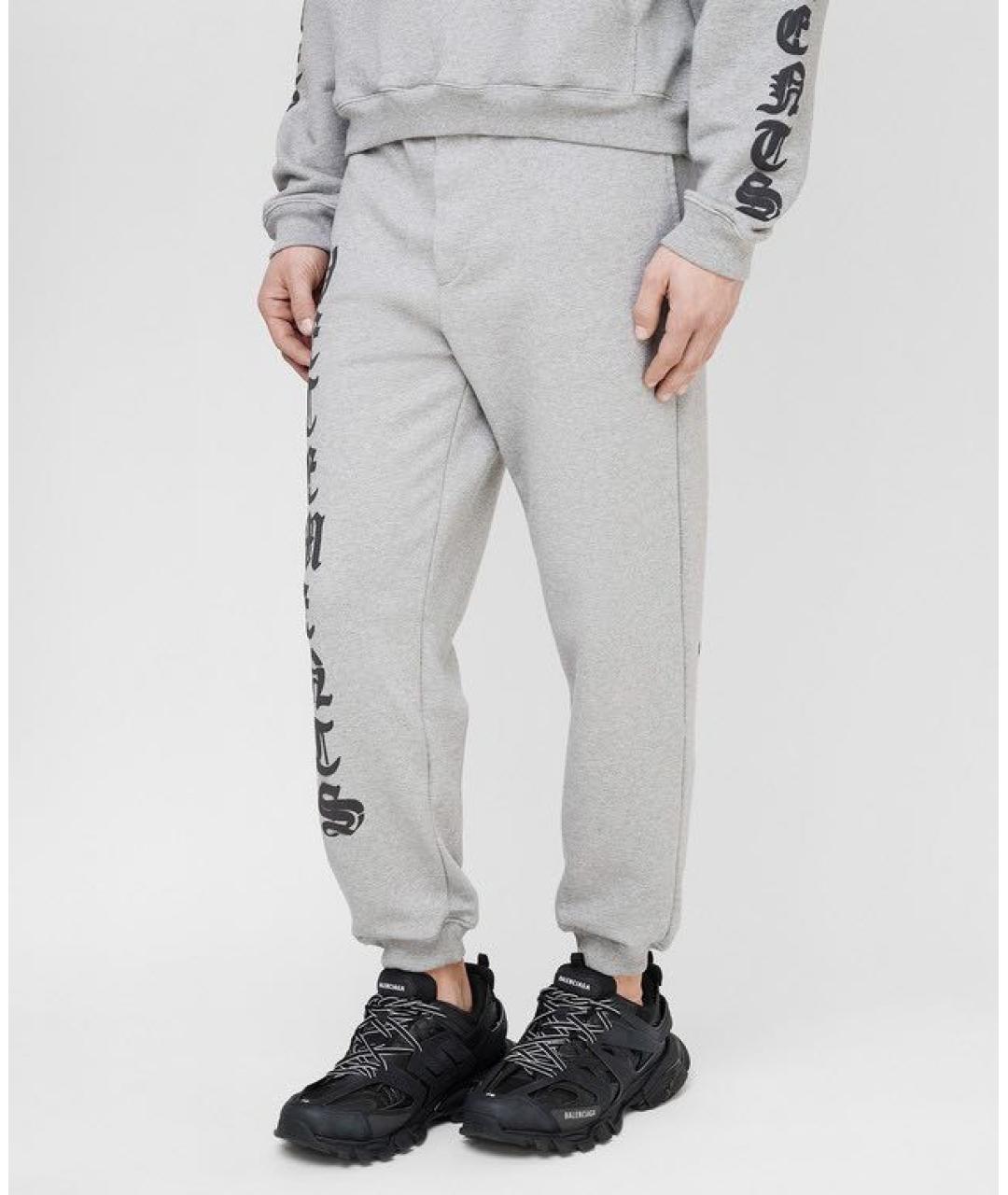 VETEMENTS Серые хлопковые повседневные брюки, фото 7