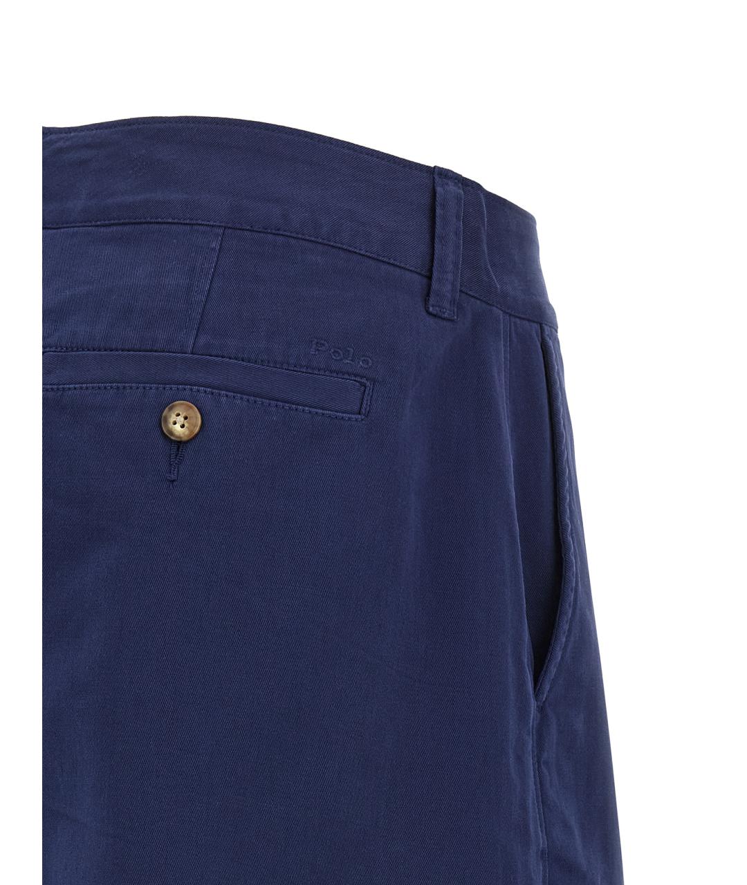 POLO RALPH LAUREN Синие хлопковые шорты, фото 4