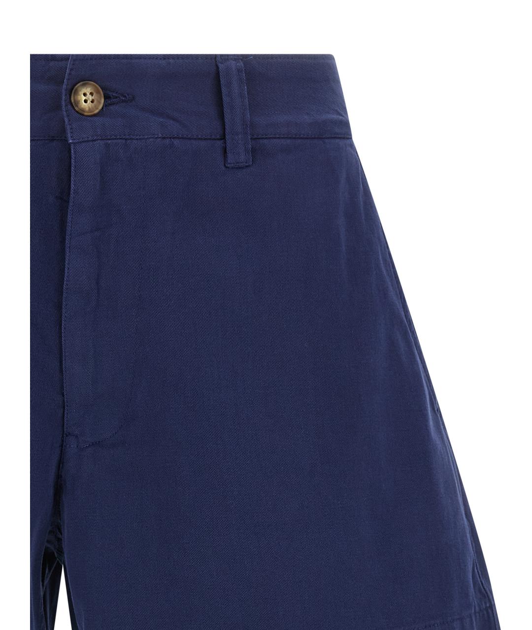 POLO RALPH LAUREN Синие хлопковые шорты, фото 3