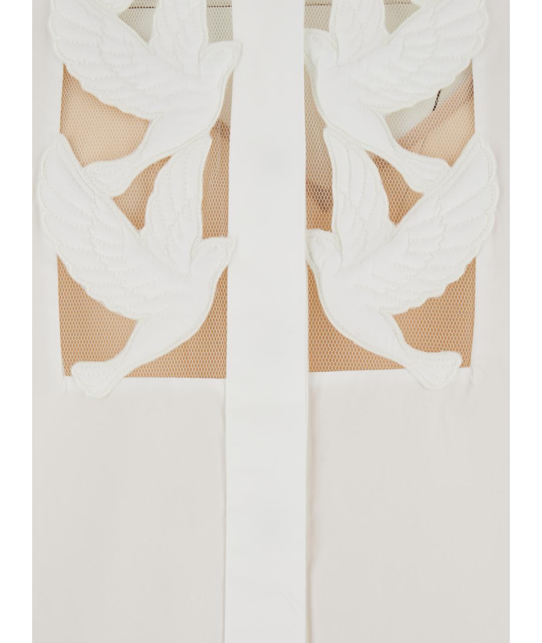 ZIMMERMANN Белая хлопковая блузы, фото 3