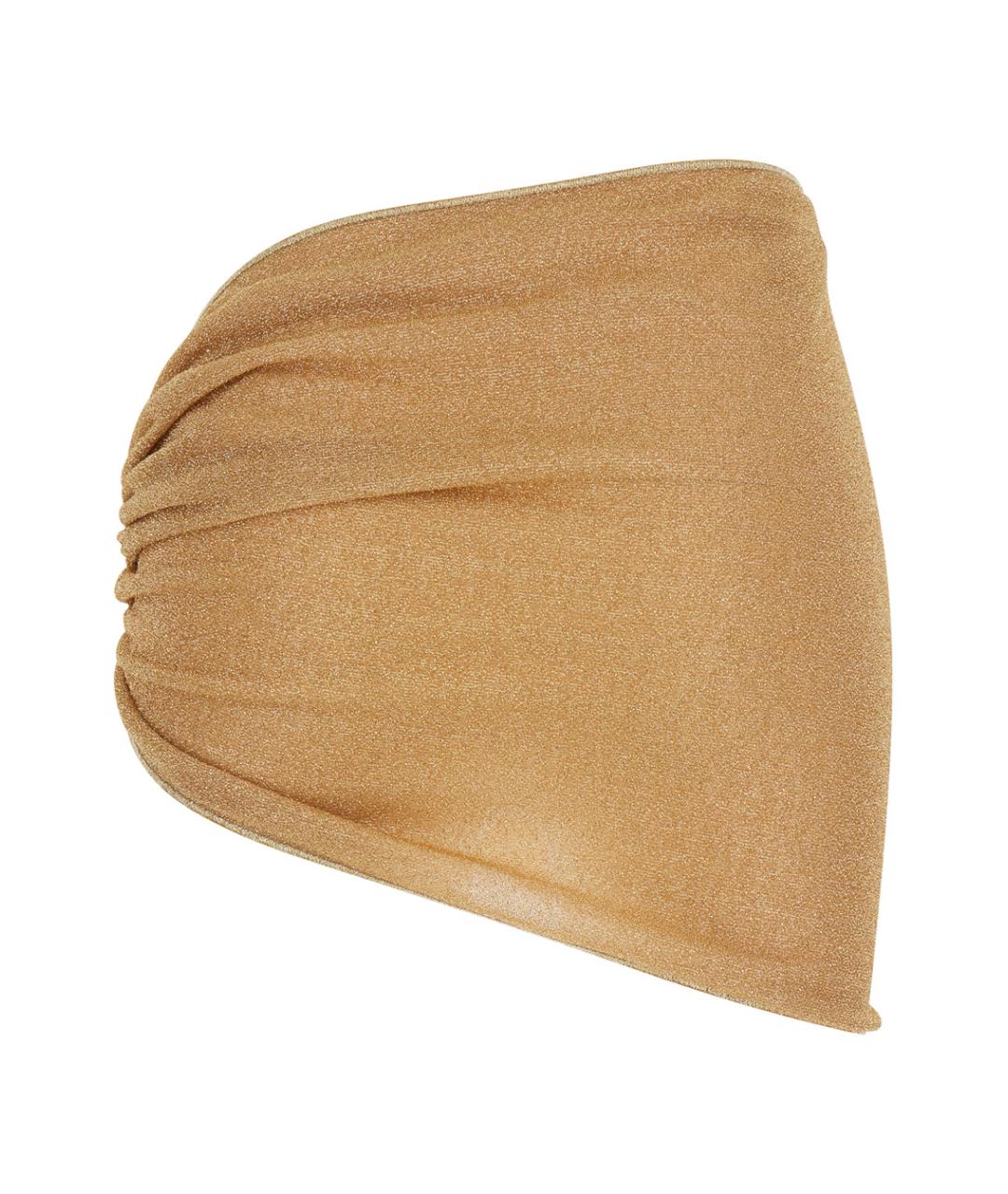 OSEREE Золотая юбка мини, фото 2