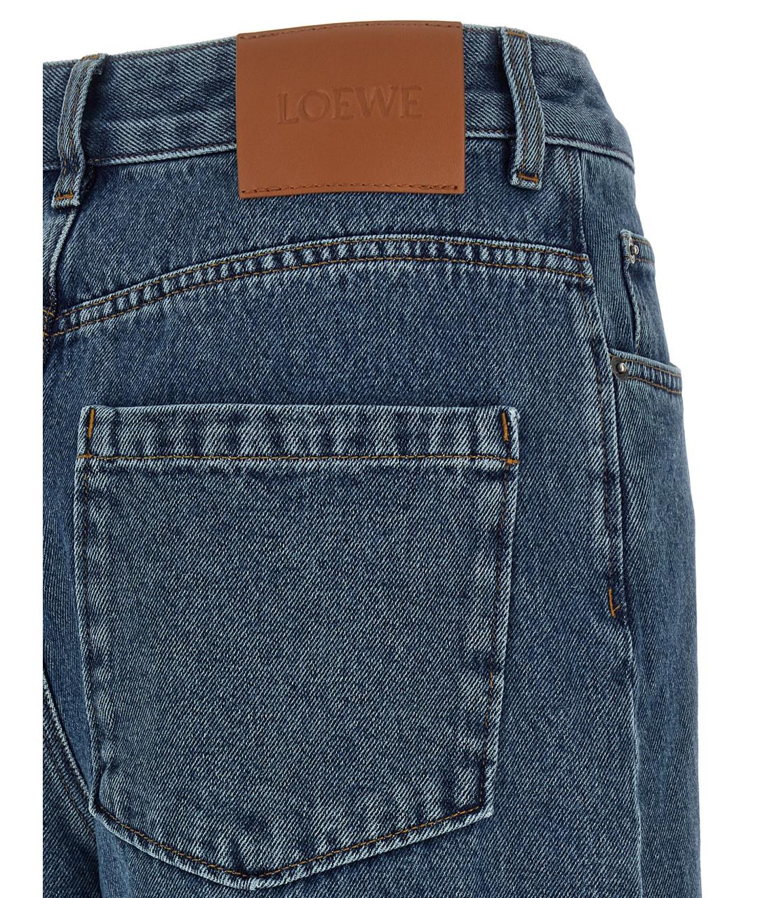 LOEWE Синие хлопковые прямые джинсы, фото 4