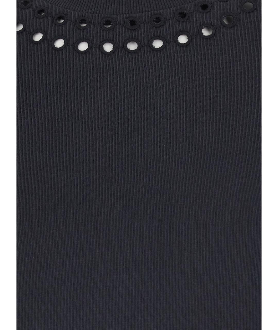 ISABEL MARANT Черная хлопковая футболка, фото 3