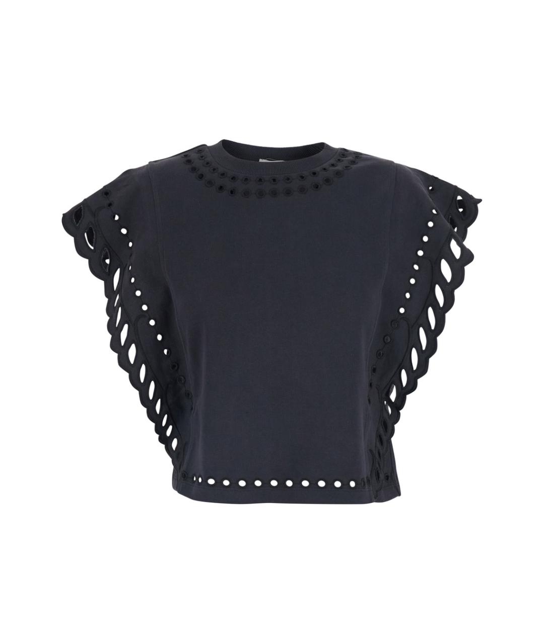 ISABEL MARANT Черная хлопковая футболка, фото 1