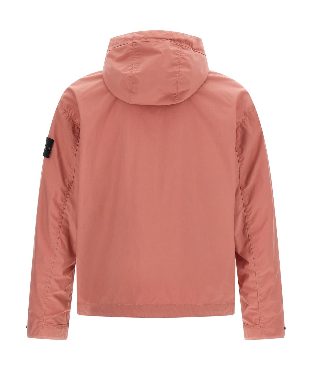 STONE ISLAND Розовая полиэстеровая куртка, фото 2