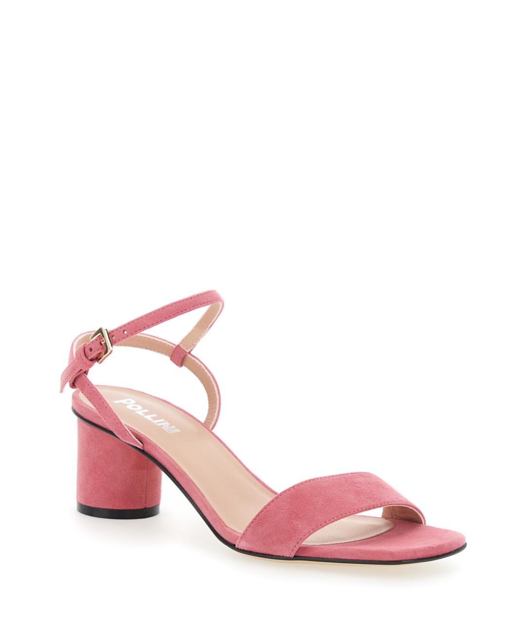 POLLINI Розовые кожаные босоножки, фото 2