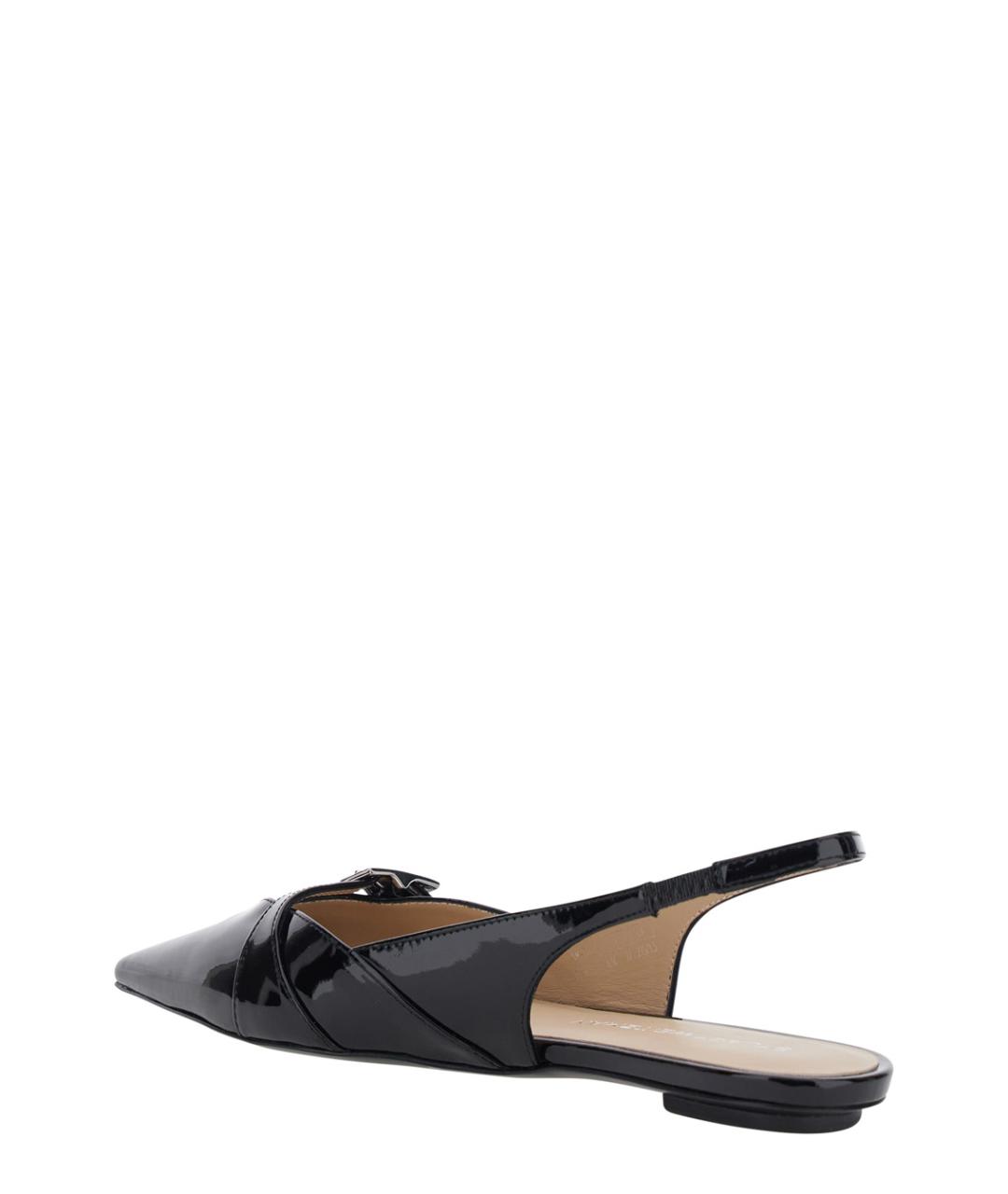 STUART WEITZMAN Черные кожаные балетки, фото 3