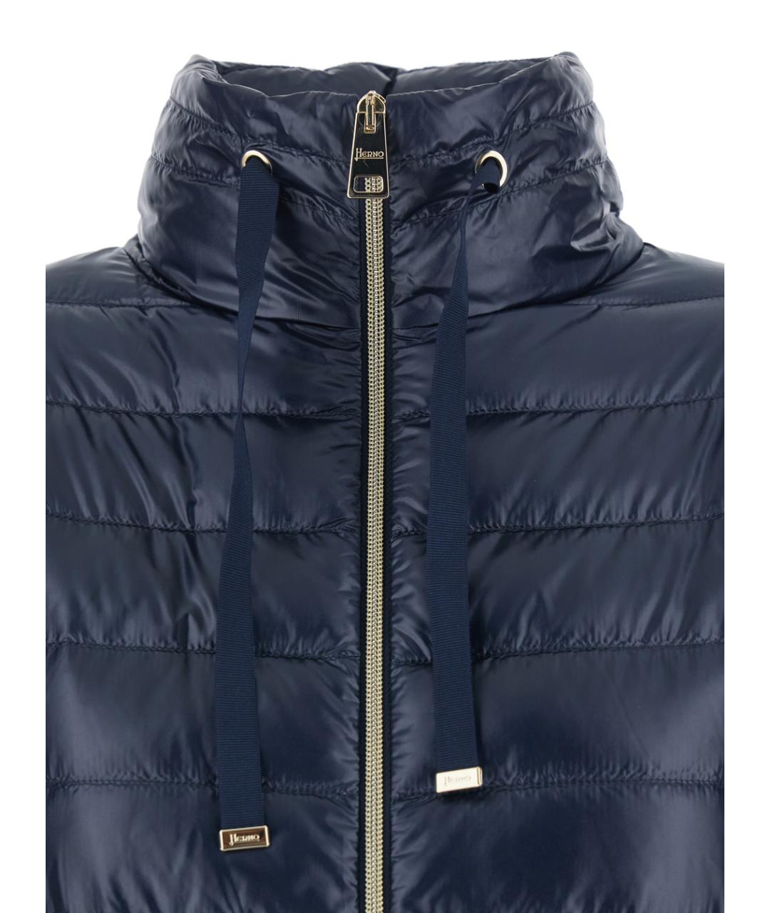 HERNO Синяя хлопковая куртка, фото 3