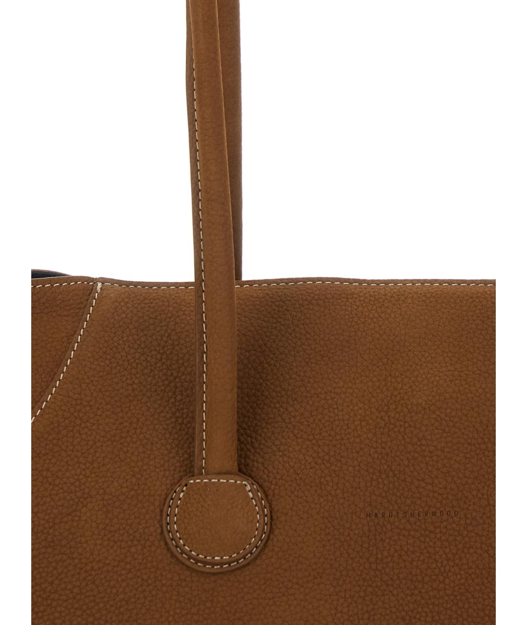 MARGESHERWOOD Коричневая кожаная сумка через плечо, фото 3