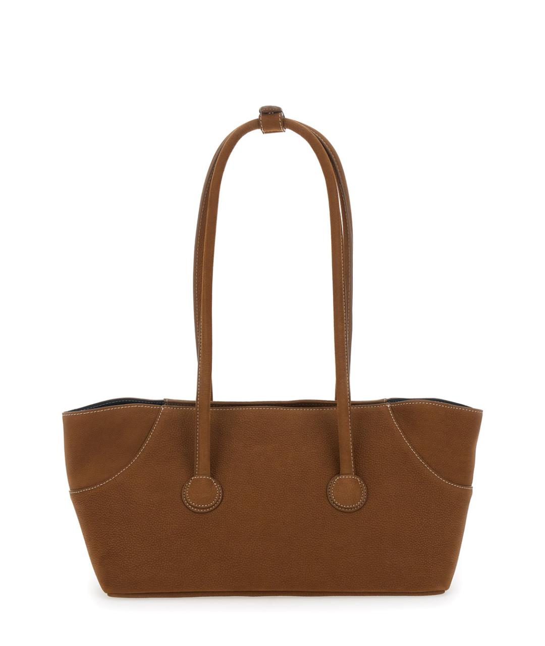 MARGESHERWOOD Коричневая кожаная сумка через плечо, фото 2