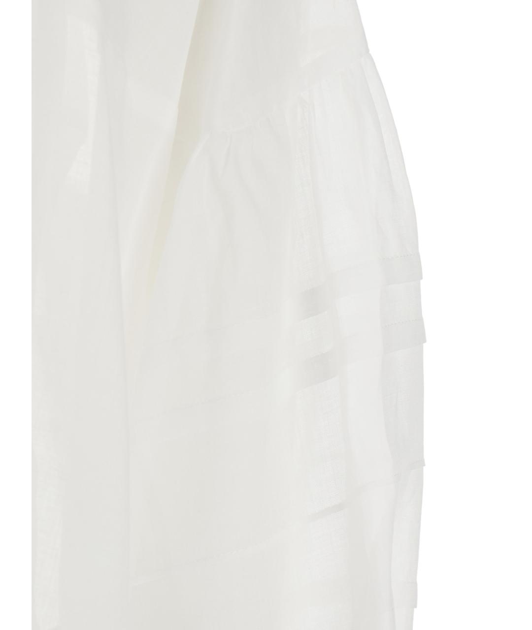 MAX MARA STUDIO Белая полиамидовая рубашка, фото 3