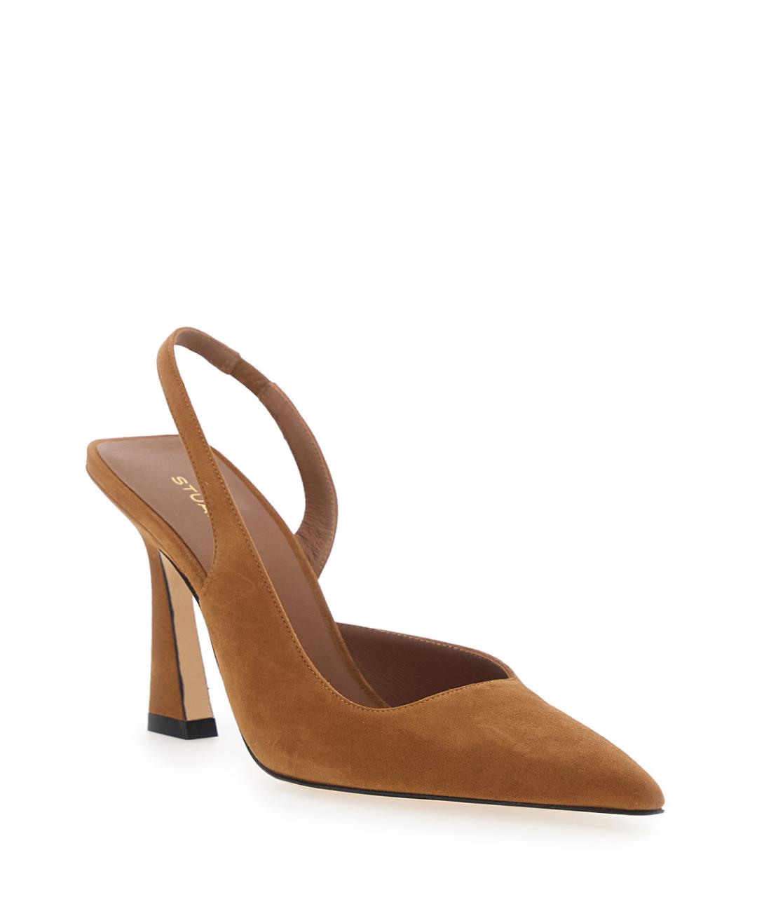 STUART WEITZMAN Коричневые замшевые туфли, фото 2