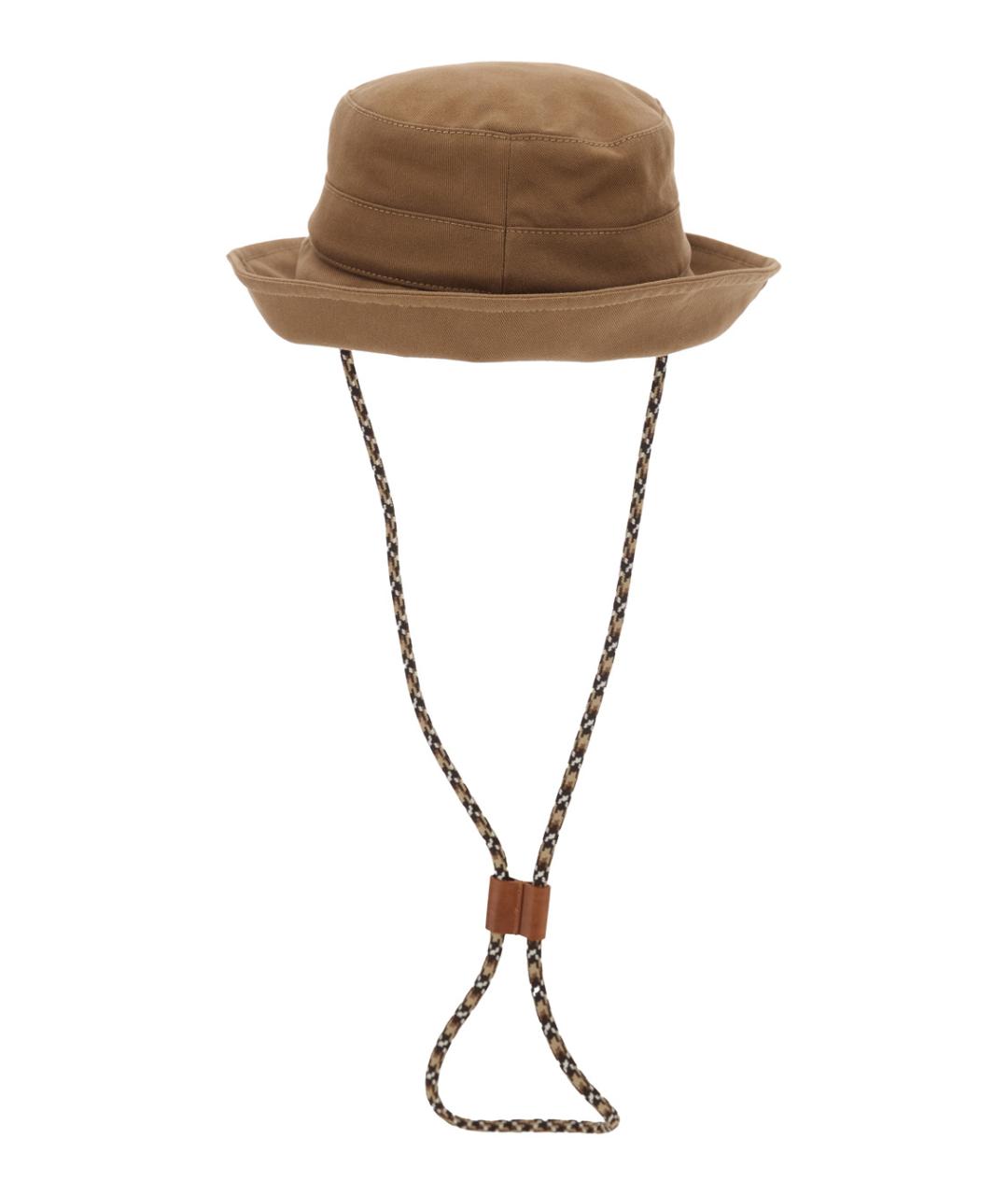 MONCLER Коричневая хлопковая панама, фото 2