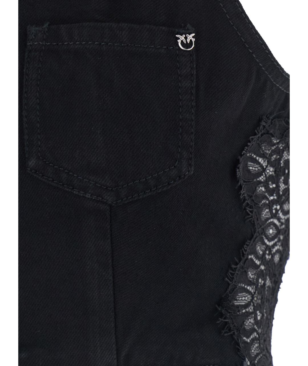 PINKO Черная хлопковая жилетка, фото 3