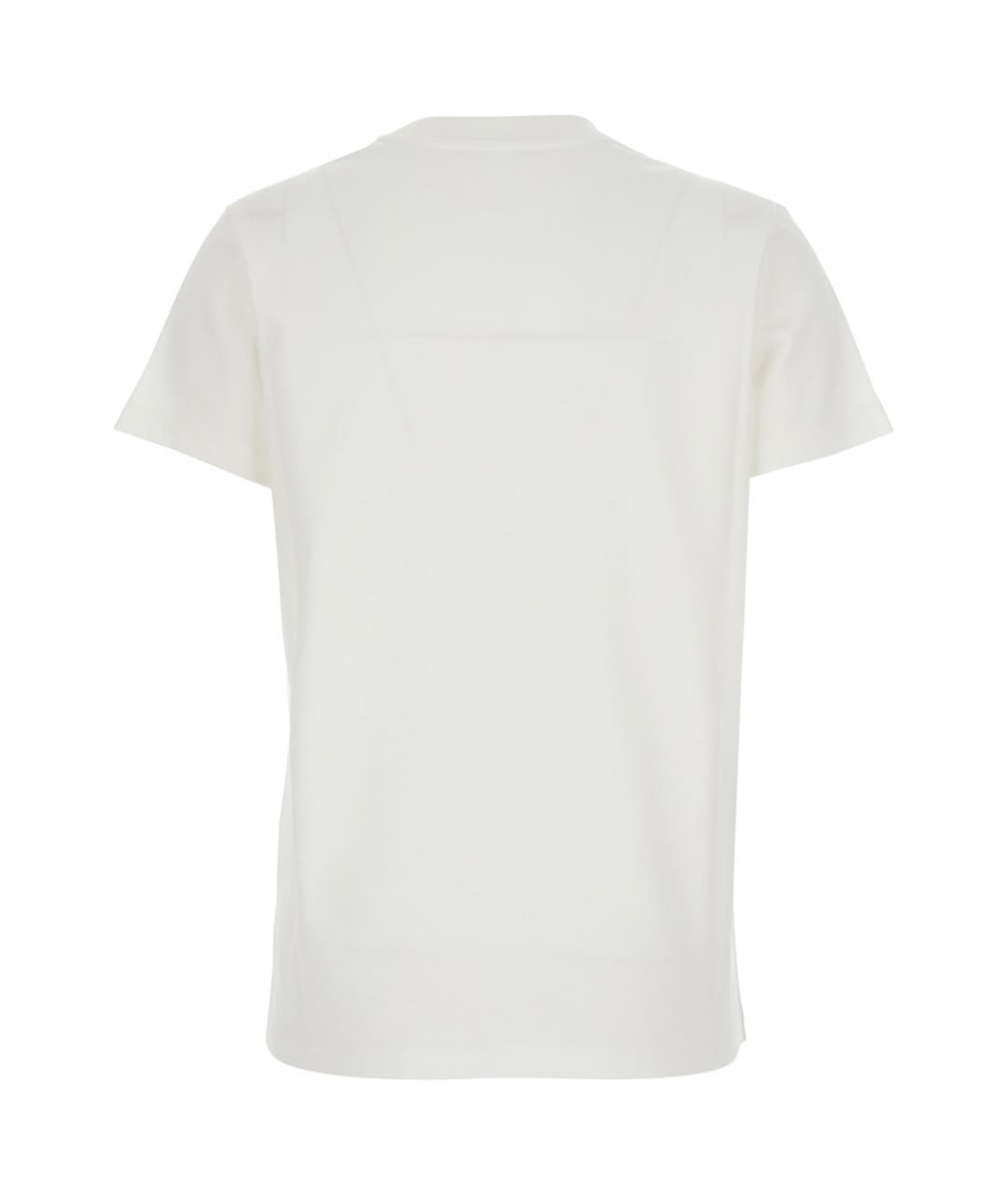 MONCLER Белая хлопковая футболка, фото 2