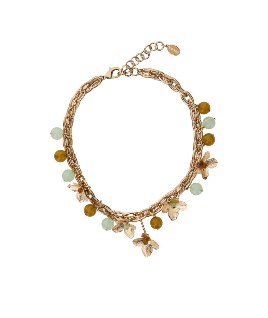 TWIN-SET Золотая металлическая цепочка, фото 3