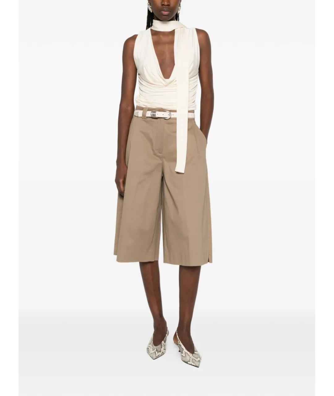 THELATEST Коричневые хлопковые шорты, фото 2