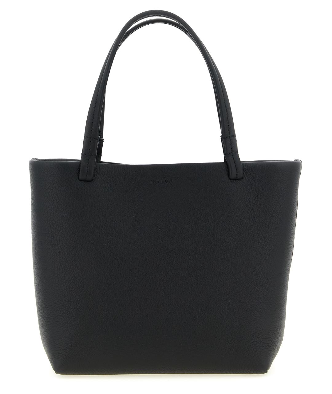 THE ROW Черная кожаная сумка тоут, фото 1