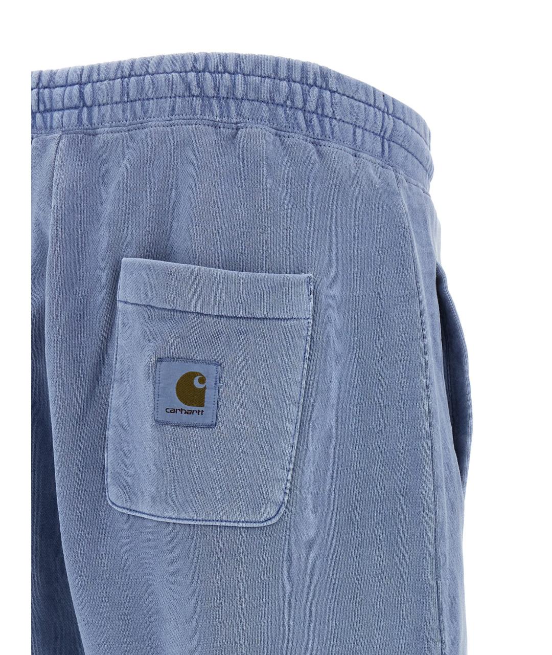 CARHARTT WIP Голубые хлопковые шорты, фото 4