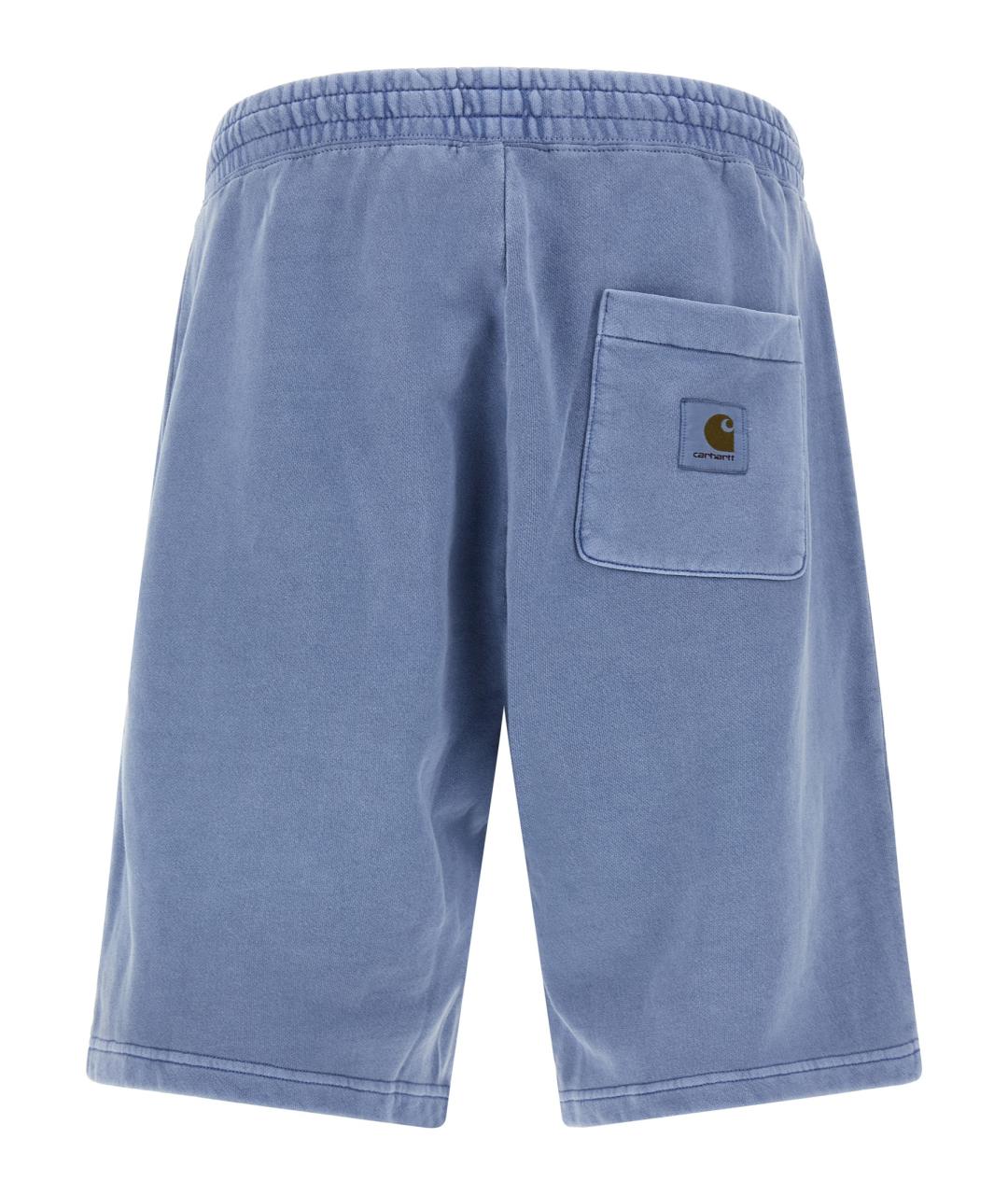 CARHARTT WIP Голубые хлопковые шорты, фото 2