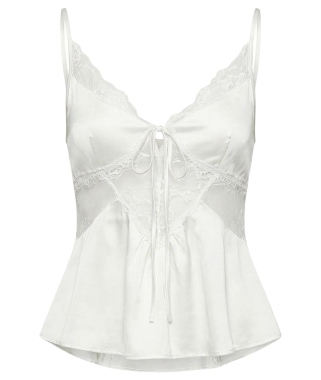 SELF-PORTRAIT Белая полиэстеровая майка, фото 1