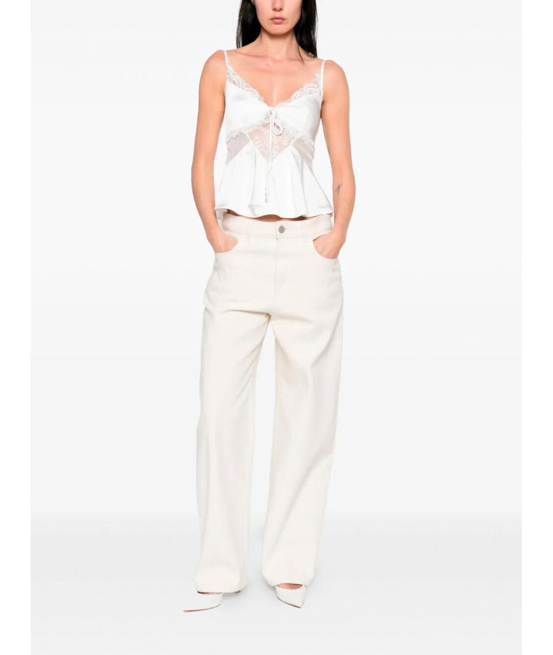 SELF-PORTRAIT Белая полиэстеровая майка, фото 2