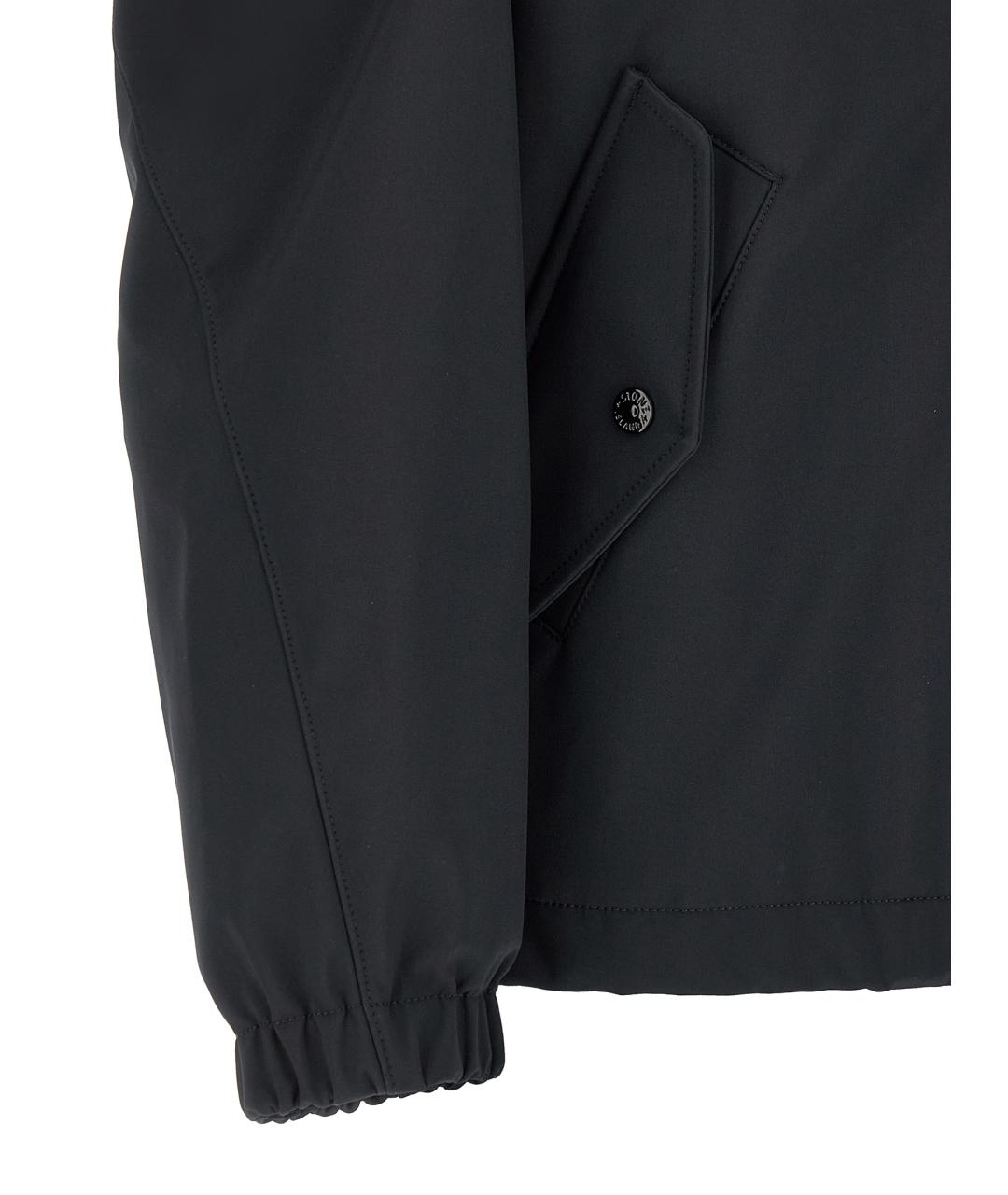 STONE ISLAND Темно-синяя полиэстеровая куртка, фото 4