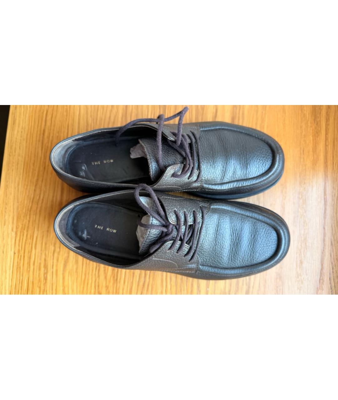 THE ROW Коричневые кожаные ботинки, фото 8